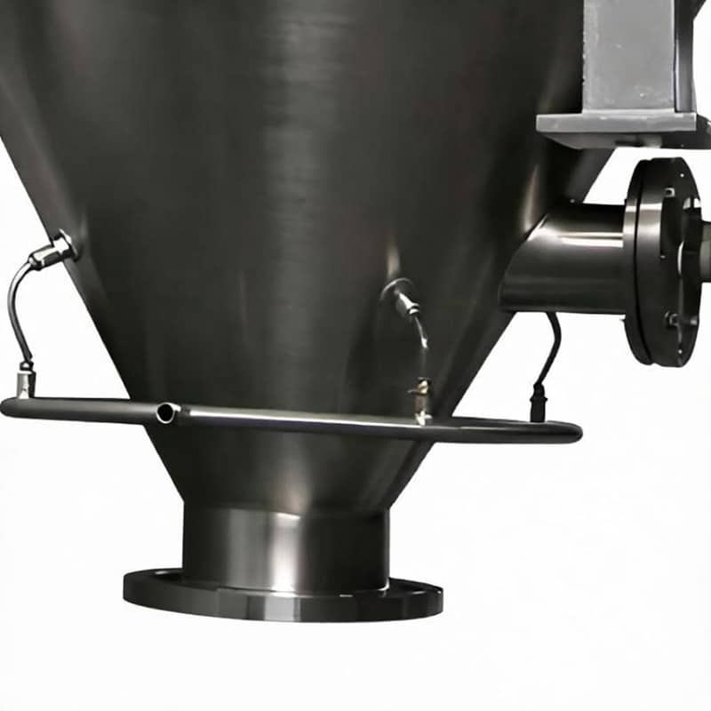 Industrial bulk material storage silo hopper